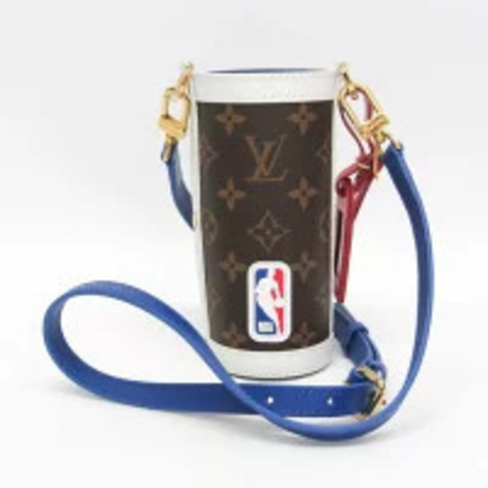 Louis Vuitton Monogram NBA Collaboration Shoulder Bag Canvas Leather Blue White
